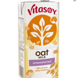 Vitasoy UHT Oatmilk Unsweetened, 1 Litre (Pack of 12)